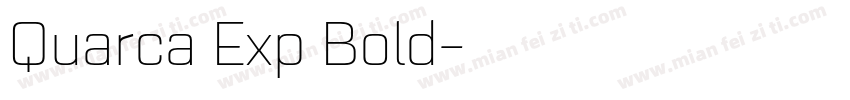 Quarca Exp Bold字体转换
